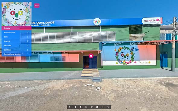 Imagem inicial do tour virtual