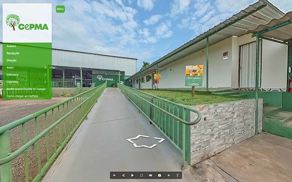 Imagem inicial do tour virtual