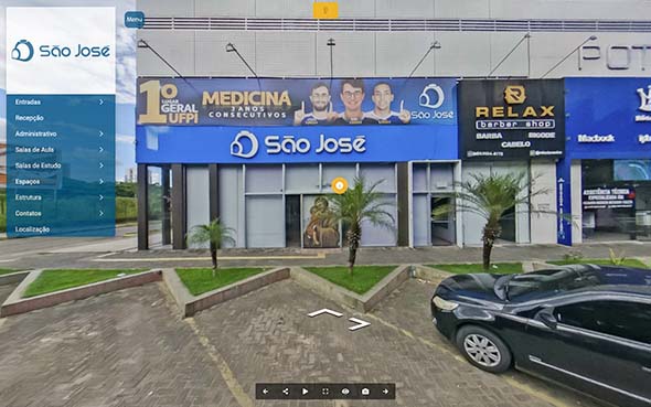 Imagem inicial do tour virtual