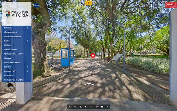 Imagem inicial do tour virtual