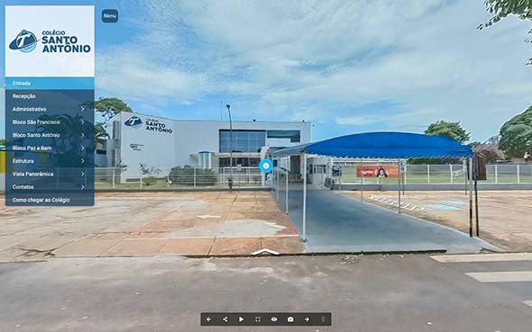 Imagem inicial do tour virtual