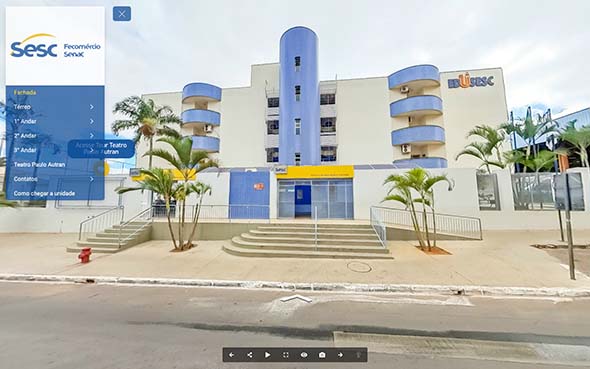 Imagem inicial do tour virtual