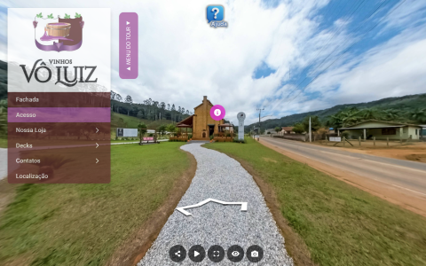 Imagem inicial do tour virtual